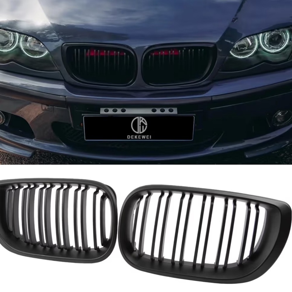 Black Kidney Grille for BMW 3 Series 2002-2005